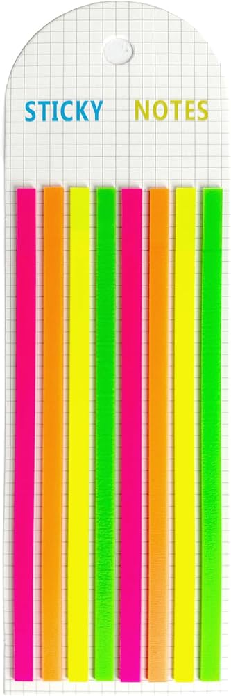 Highlighter sticky strips