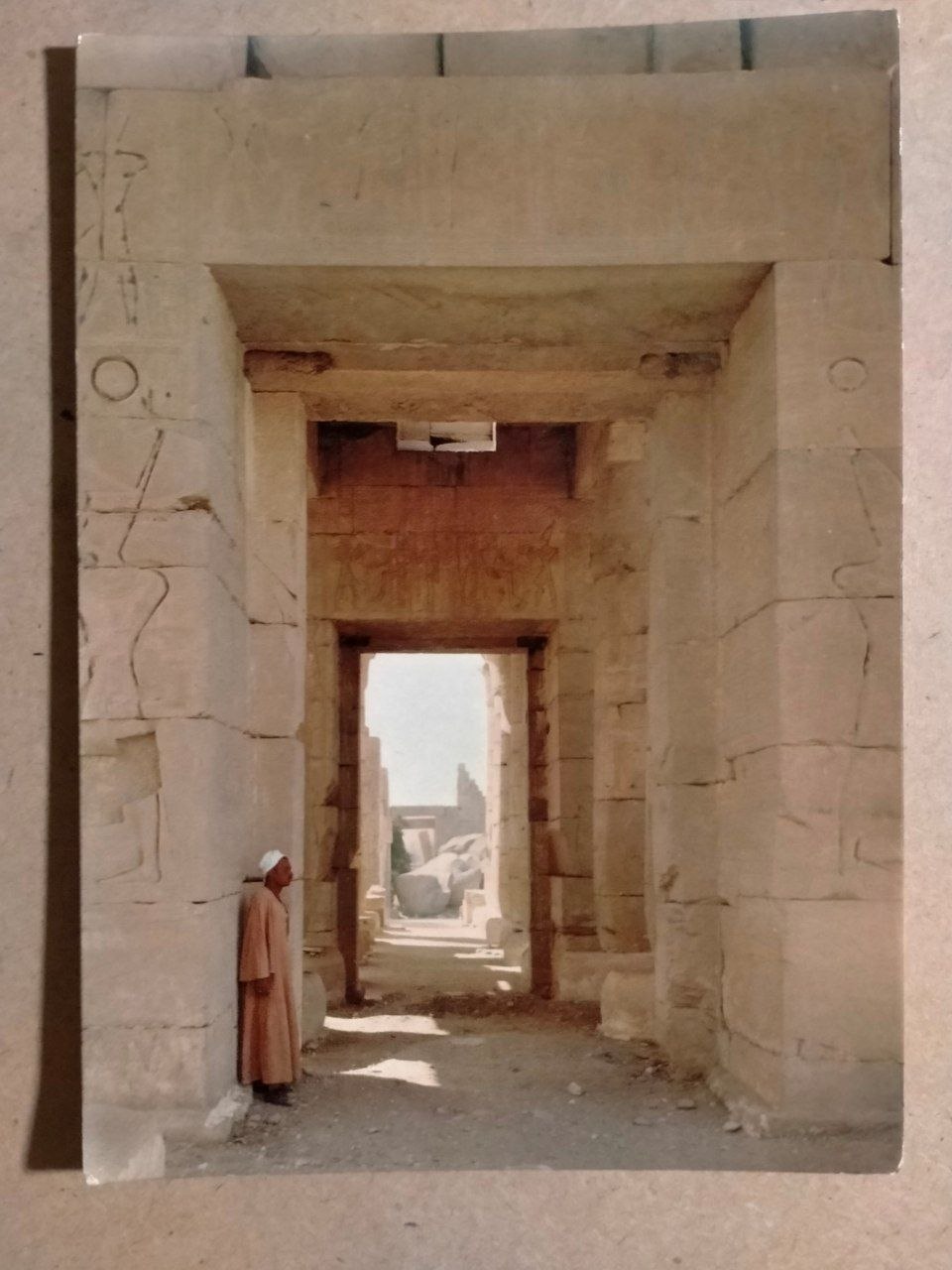 post card , معبد الكرنك