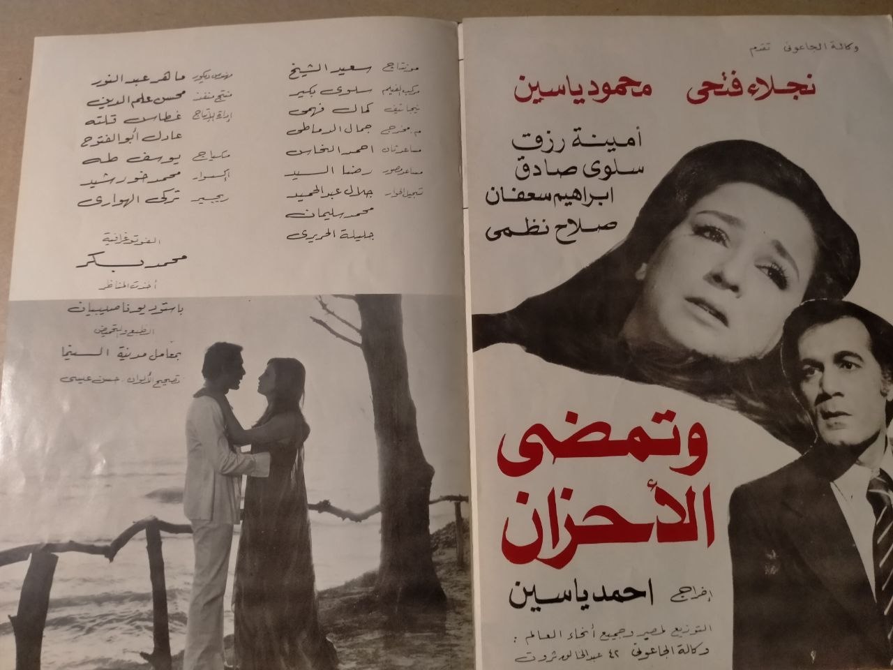 بروشور فيلم وتمضي الأحزان