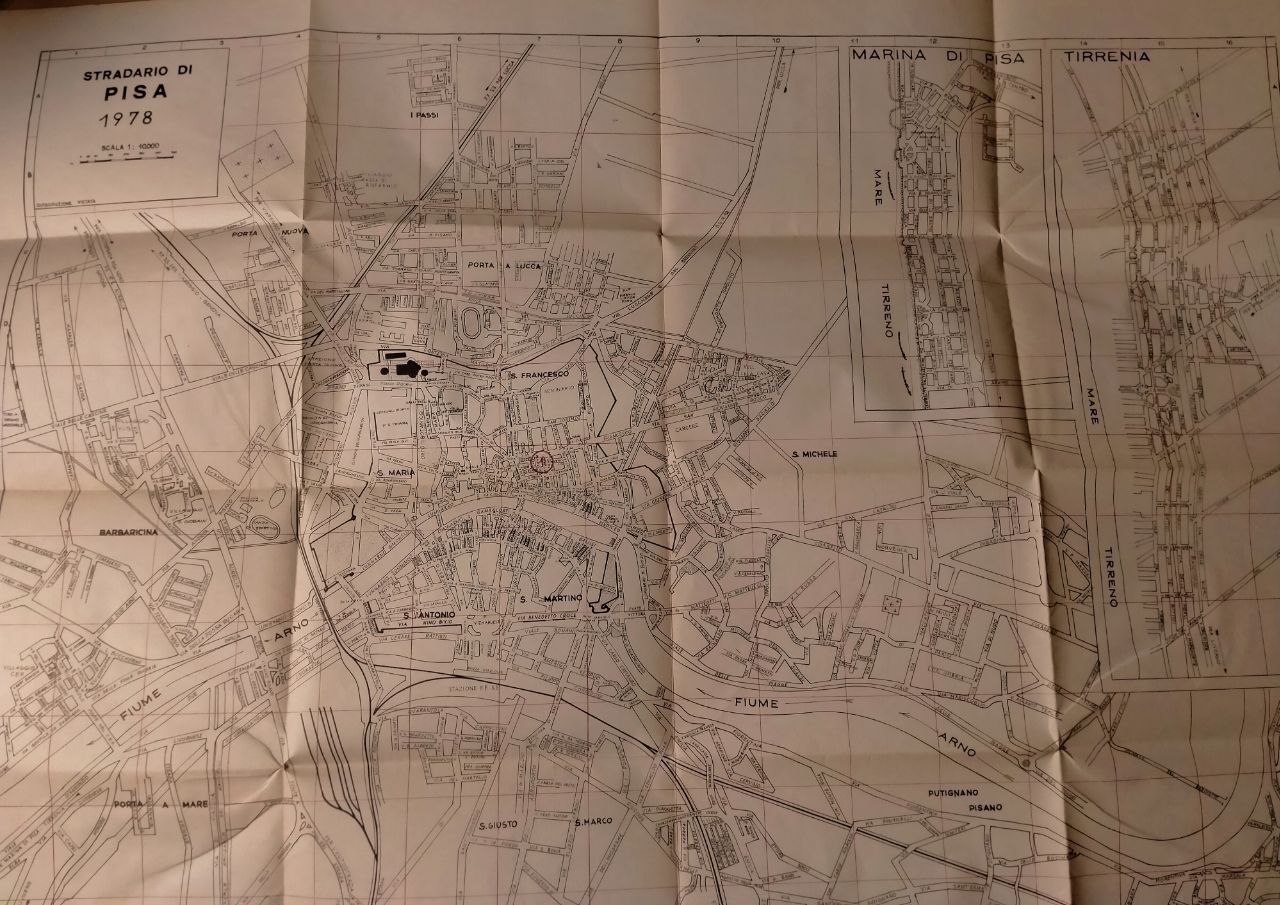 Map Of Pisa  1978