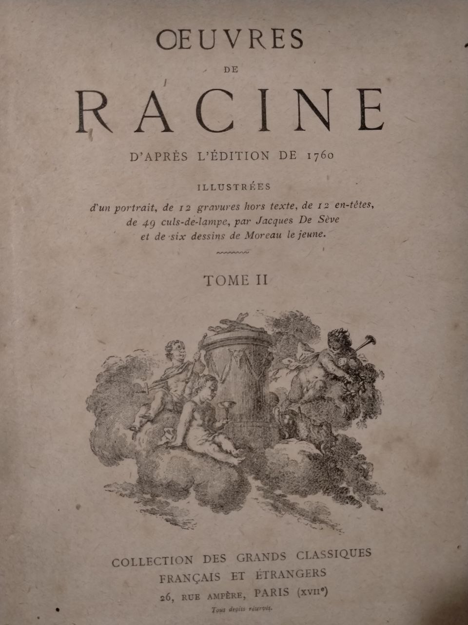 Oeuvres de Racine - Tome II