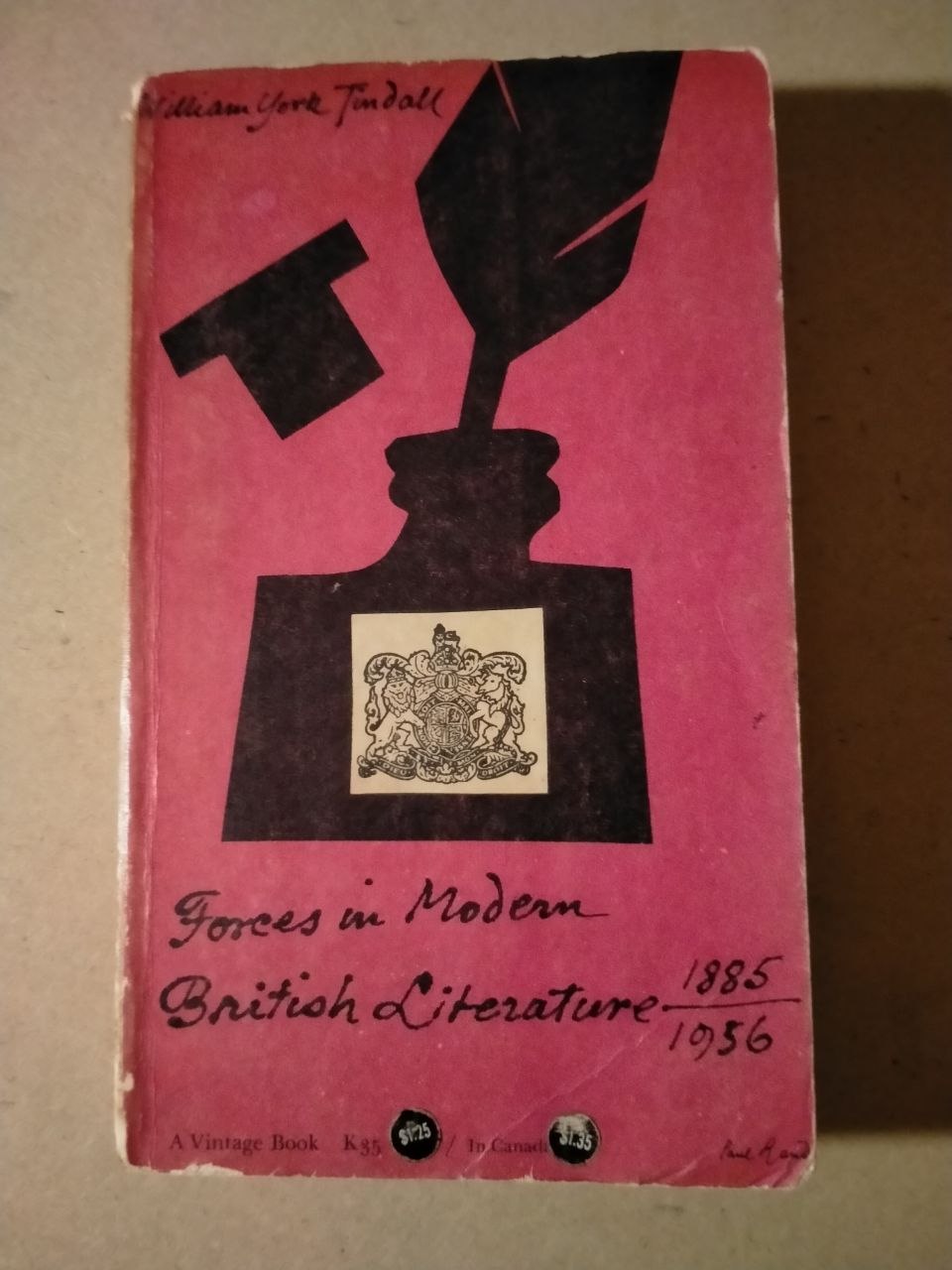 Forces in Modern British Literature 1885-1956