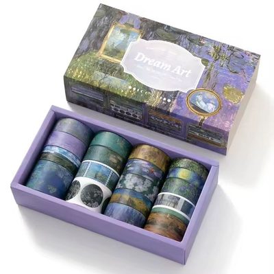 18 Rolls Retro Washi Tape Set (Sold By Roll)